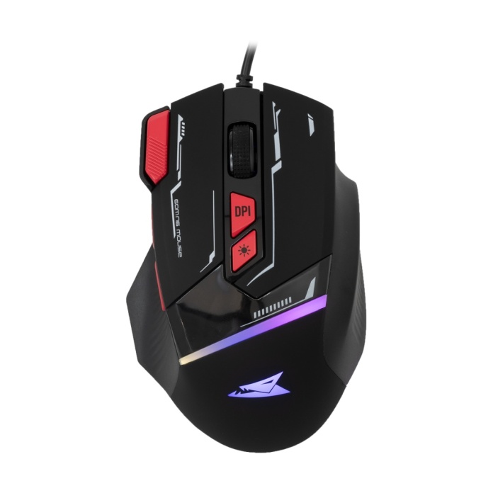 czarna mysz gamingowa Baracuda Manta 12800 DPI RGB